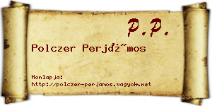 Polczer Perjámos névjegykártya